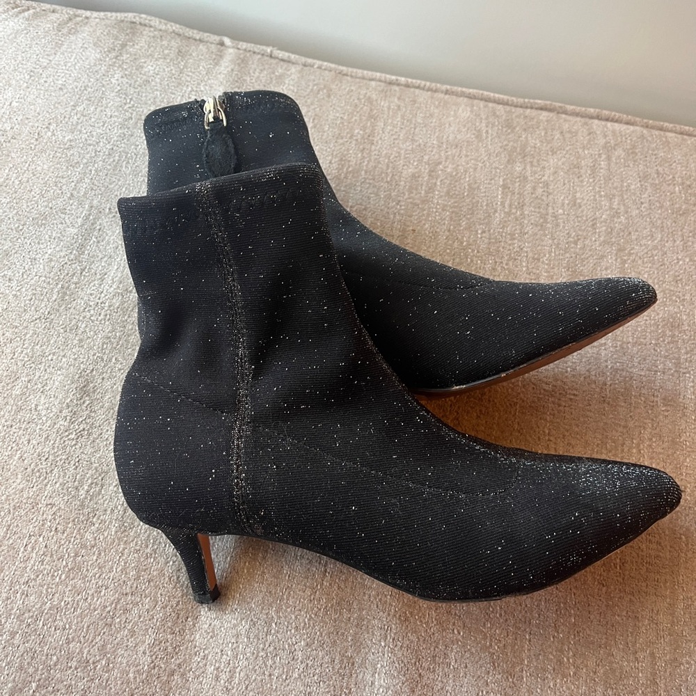 Rebecca Minkoff Size 6 Sparkly Black Booties